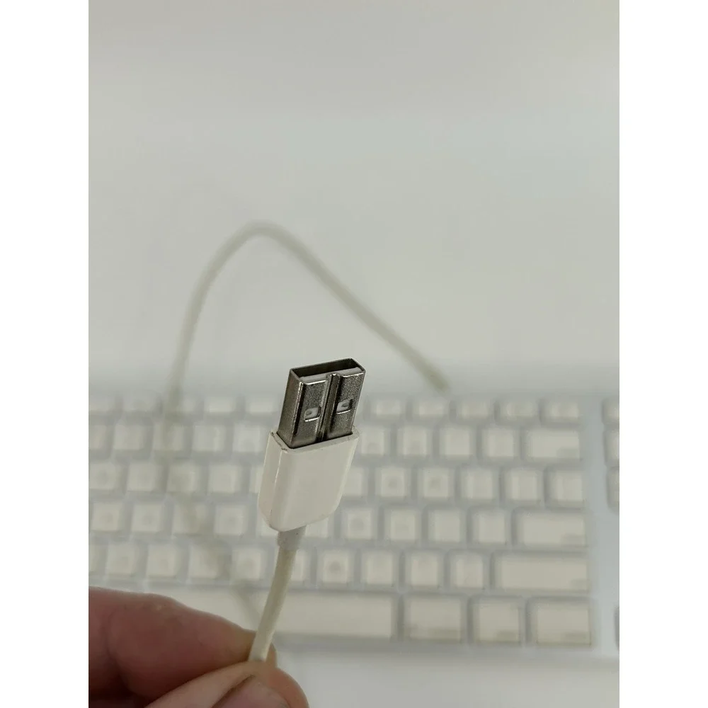 Apple A1243 Wired USB Silver Aluminum Keyboard w. Numeric Keypad, Tested Working